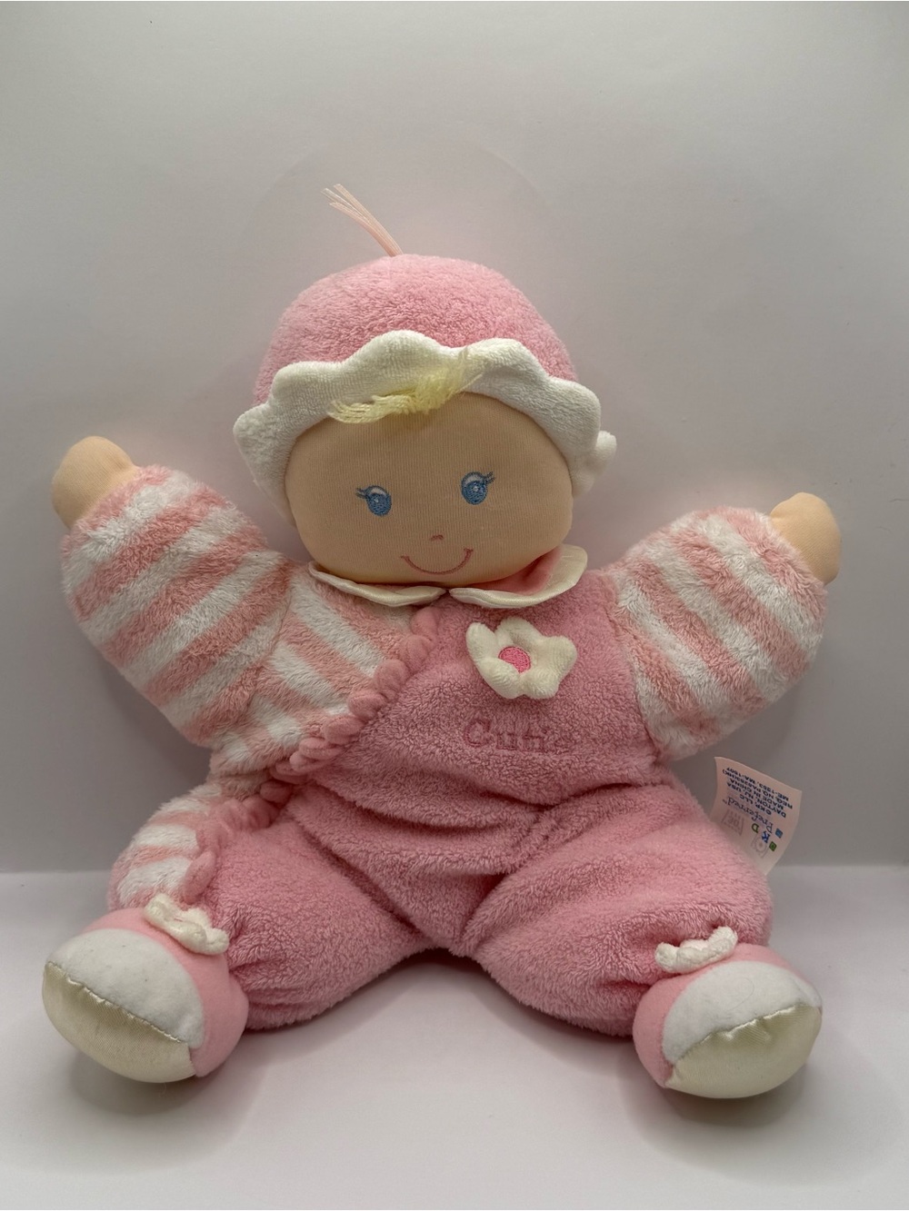 Kids Preferred Pink Plush Baby Doll Lovey Soother First Baby Doll
